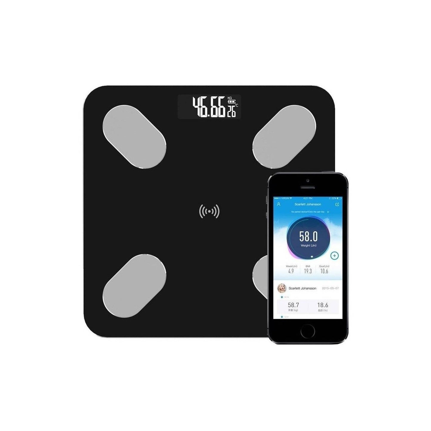 BASCULA INTELIGENTE BLUETOOTH