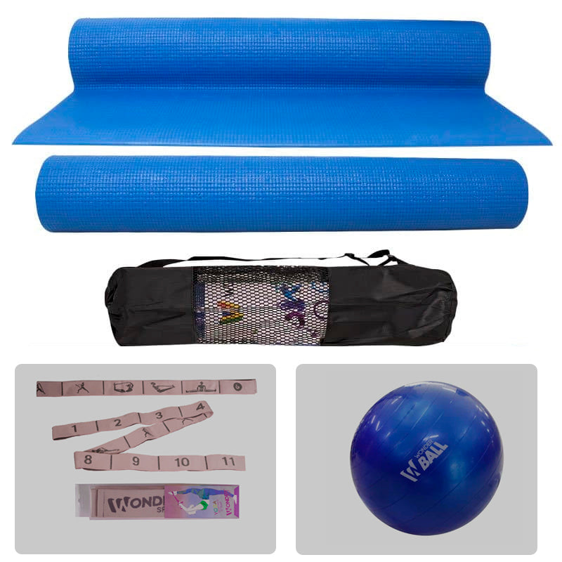 Combo Para Yoga Banda Balón y Colchoneta